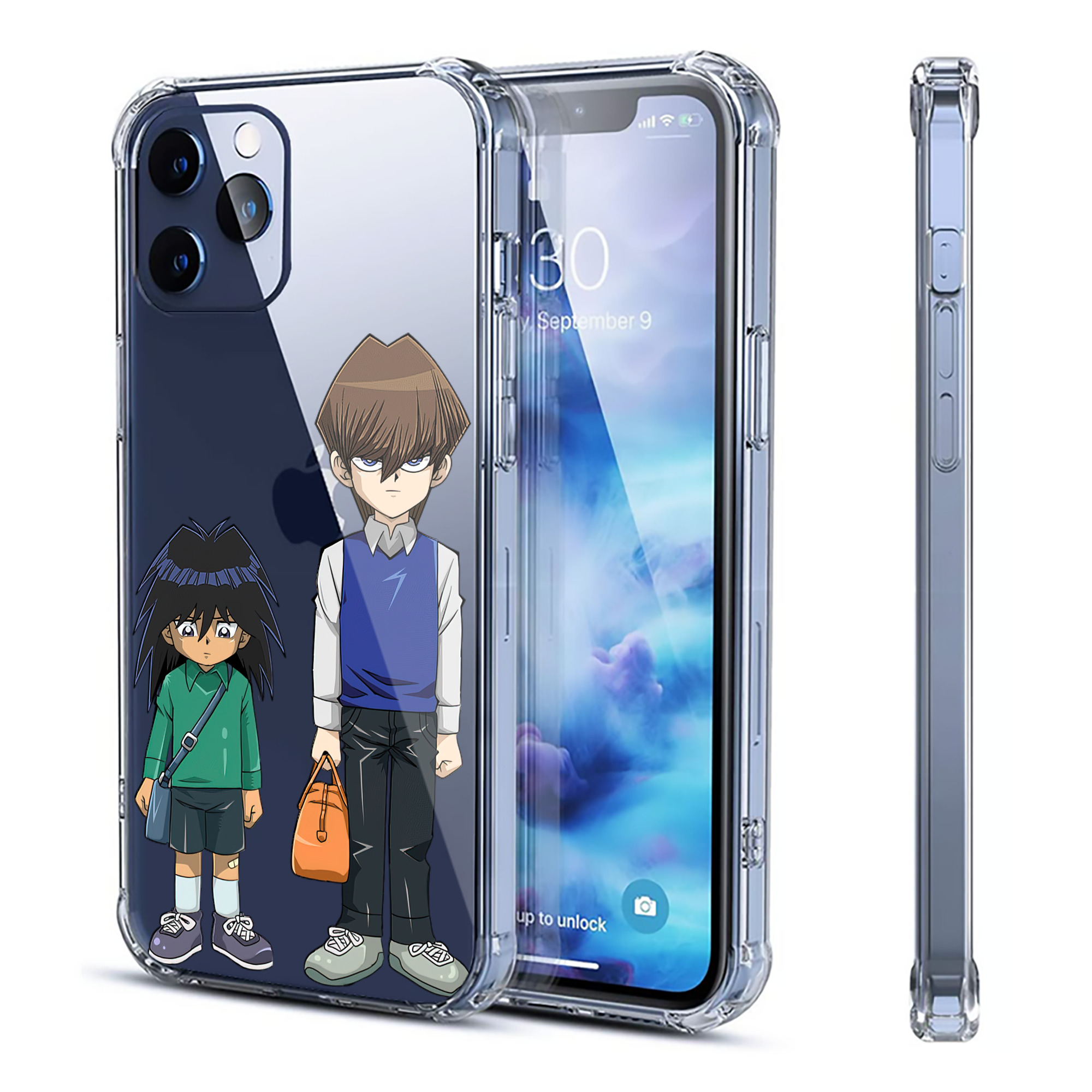（画像用） 遊☆戯☆王 Yu-Gi-Oh! 【iPhone 12シリーズ対応】透明スマホケース（クリアソフトケース）